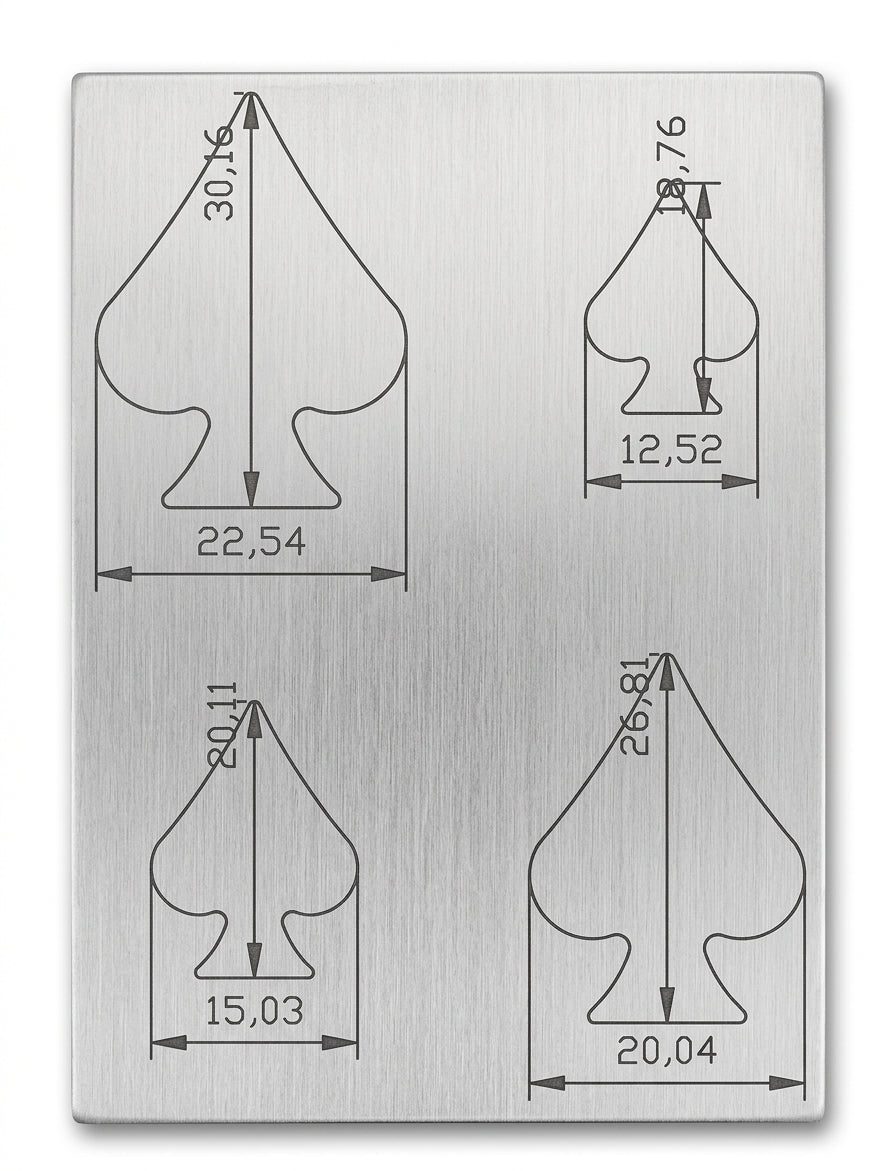 Spade Steel Disc Cutter Set, 4 Punches, 12-31 mm, Jewellery Making Tool | Disc Cutter Set | Toolsmith Ltd UK