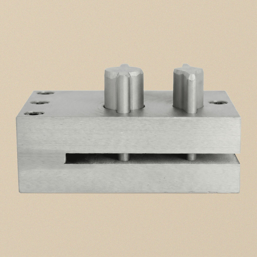 Diagram showing the dimensions of the paddle punch: 12.5mm wide by 62mm long.