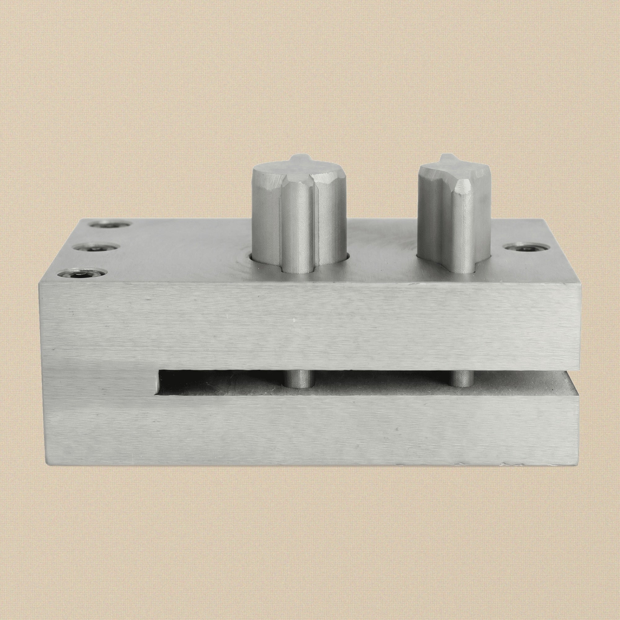Diagram showing the dimensions of the paddle punch: 12.5mm wide by 62mm long.