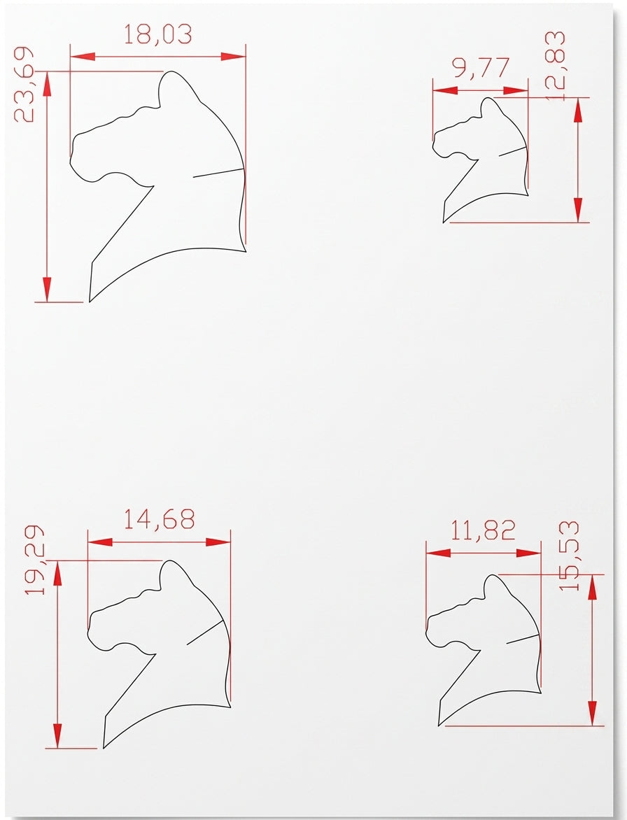 Horse Head Steel Disc Cutter Set, 4 Punches, 9-24 mm, Jewellery Making Tool | Disc Cutter Set | Toolsmith Ltd UK