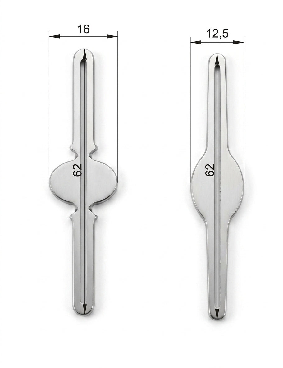 The complete disc cutter set, including the 2kg steel block and two punches.