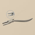 Half Round & Flat Nose Pliers, Polished Stainless Steel, 5.5 Inch, for Jewellery Making, Wire Forming & Beading