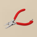 Side cutters with red grips and a hook-holding notch, 115 mm
