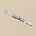 Slide-lock diamond tweezers with large tips, 6.5 inch, satin stainless steel