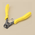 One step looper pliers with 2.25 mm loop and yellow grips, 12.7 cm