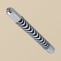 Bead reamer handle with zebra grip and knurled collet