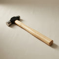 Ball peen hammer for jewellery forming, 2oz weight, with a wooden handle