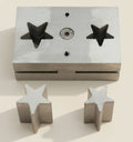 Steel star disc cutter for jewellery making, 30mm punch tool for metal sheet