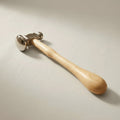 Professional silversmith's chasing hammer with 32mm dome head and wooden handle for jewellery making