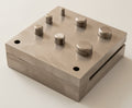 Oval steel disc punch set for silversmiths, 7 sizes 4-16 mm, for precise metal cutting