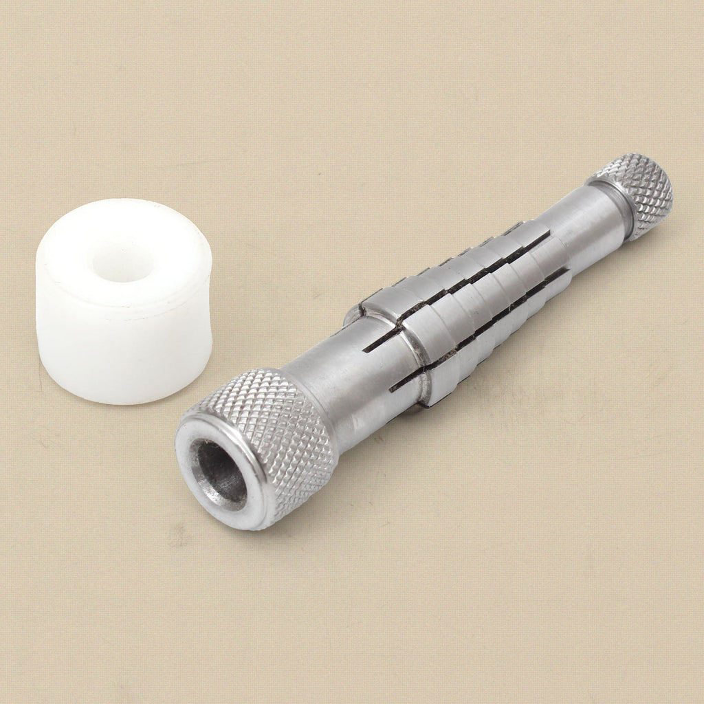 Ring stretcher mandrel showing the seven stepped segments