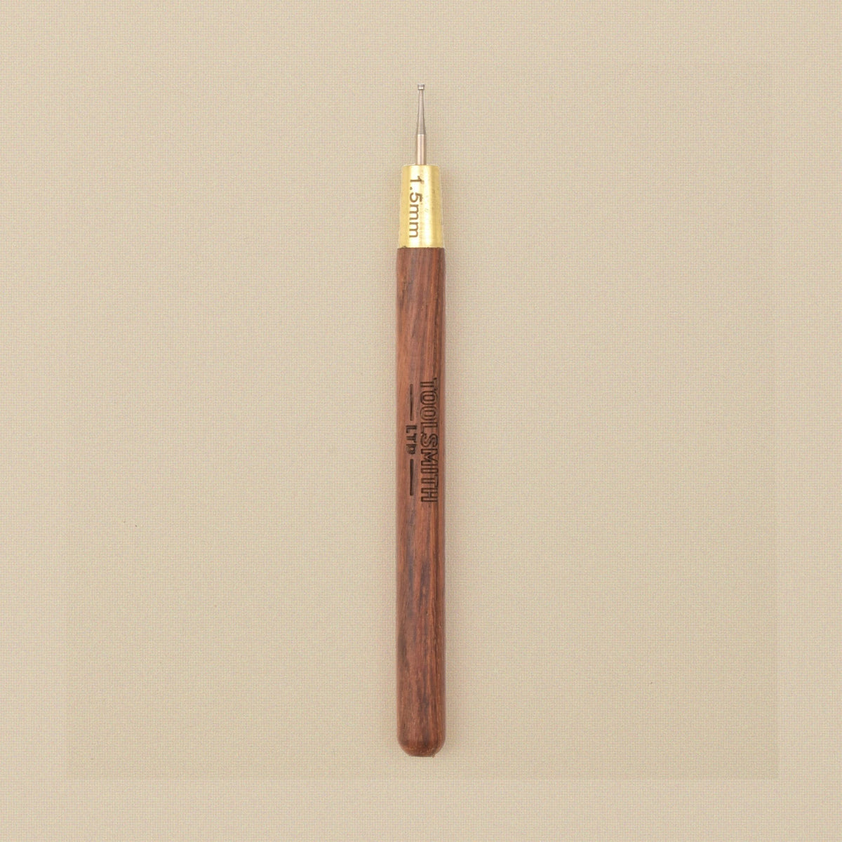 Wire rounder with 1.5 mm cup bur and wooden handle, 5.25 inch