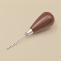 Scratch awl with hardwood handle and steel blade