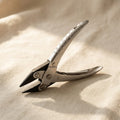 Parallel action chain nose pliers for jewellery making, smooth jaws, 140mm stainless steel tool