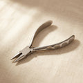 Polished stainless steel 5.5-inch chain nose pliers for precise jewellery shaping and wire work