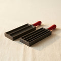 11-inch cast iron 6-in-1 ingot mould for double-sided gold and copper casting
