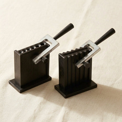 Large reversible ingot mould for casting gold and silver into sheets, bars, or wires.