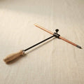 Graphite stirring rod handle with carbon holder for jewellery making, includes free graphite rod