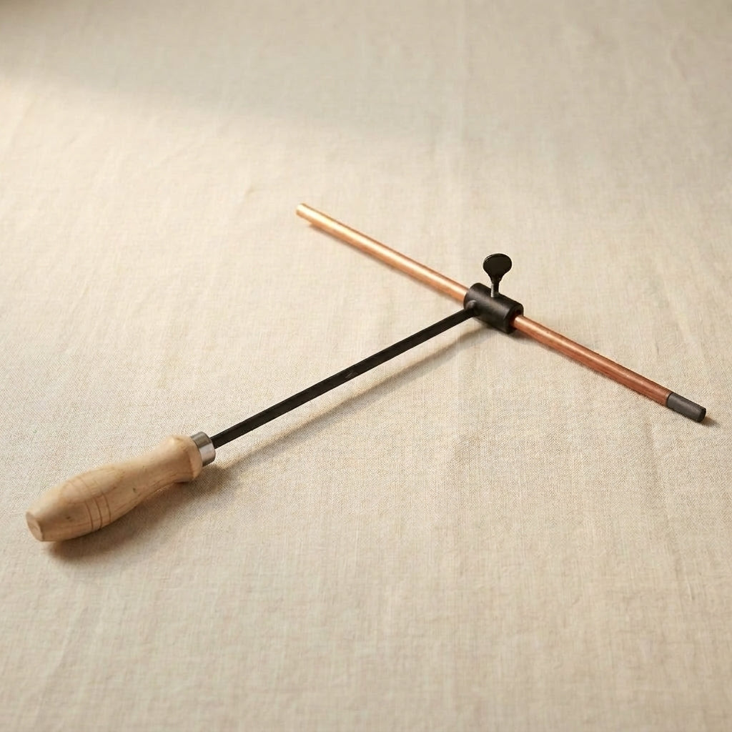 Graphite stirring rod handle with carbon holder for jewellery making, includes free graphite rod