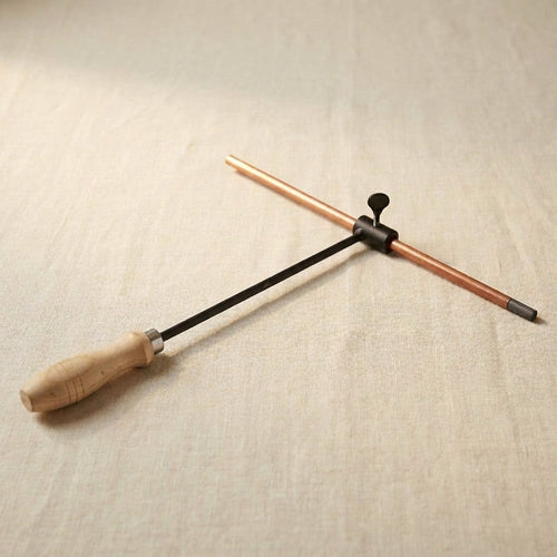 Graphite stirring rod handle with carbon holder for jewellery making, includes free graphite rod