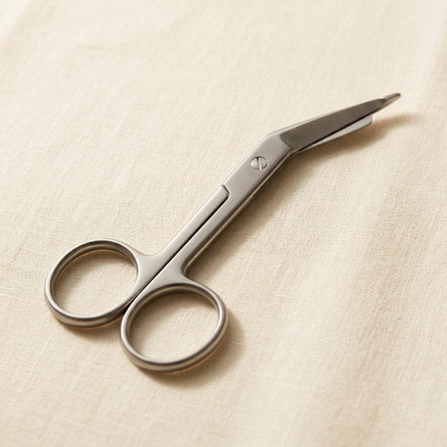 Stainless steel straight-blade Lister bandage scissors for jewellery making.