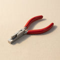 3mm stainless steel leather strap notching pliers with PVC handles for jewellery making