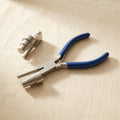 Professional 3-step bail-making pliers for jewellery, 13-21mm loops, stainless steel