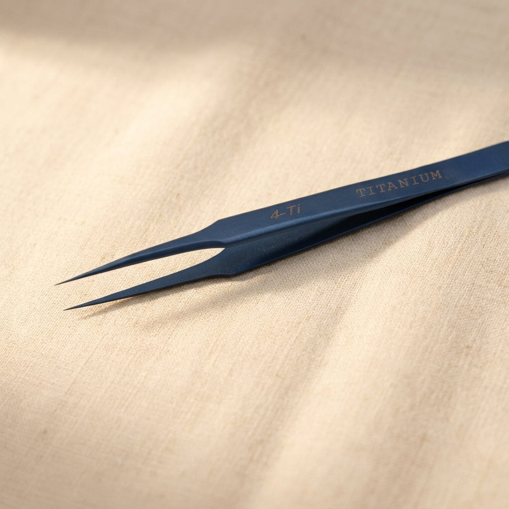 120mm titanium anti-magnetic tweezers for watch and jewellery repair