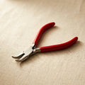 Stainless steel bent nose pliers for beading and crafting, 5-inch length