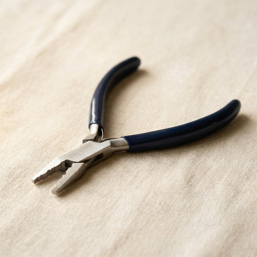 Stainless steel dual crimping pliers for jewellery making, 1.5mm and 2.0mm crimps