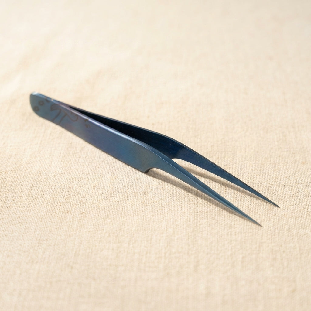 120mm titanium anti-magnetic tweezers for professional jewellery and watch repair