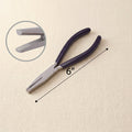 Stainless steel half round nose pliers for jewellery shaping and ring forming