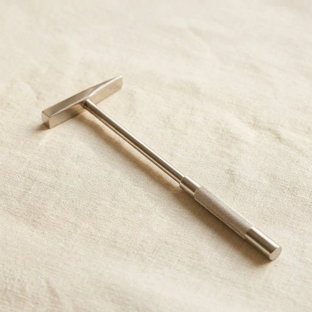 All steel riveting hammer for metalworking and jewellery making, 2.5 inch head