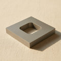 Aluminium vulcaniser mould frame, 15mm thick, 3-1/2" square, for rubber casting jewellery.