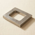 Aluminium rubber vulcaniser mould frame for jewellery making, single 4x4-7/8 inch cavity, 5/8 inch thick