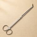 Stainless steel 7.5-inch angled aquarium plant scissors for aquascaping trimming