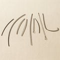 Assorted big eye beading needles for jewellery making, 9 pack of flexible twisted wire tools