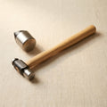 2oz ball peen hammer with wooden handle for silversmithing and metalwork