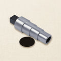 Cast iron oval bracelet mandrel, 10 inch, four steps graduating from 1-7/8 x 1-3/4 to 2-3/4 x 2-1/2 inch
