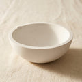 Fused silica crucible dish for melting gold and silver, 4-inch diameter.