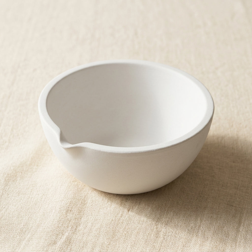 6-inch fused silica crucible dish for melting gold, silver and copper