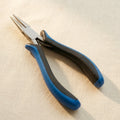 Ergonomic 5-inch chain nose pliers in stainless steel for jewellery making and wire work.
