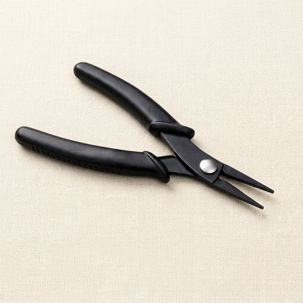Economy 5-inch slim line flat nose pliers for beading and wire work.
