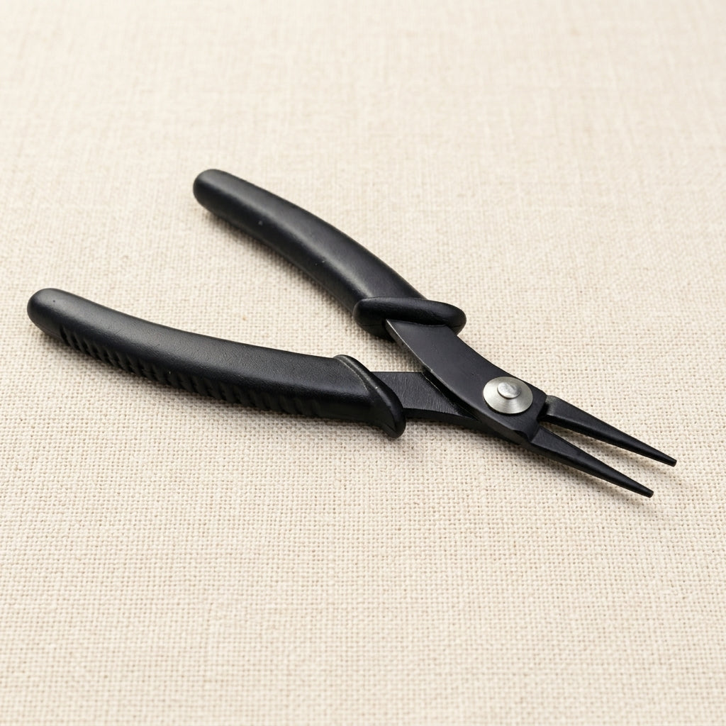 Economy 5 inch slim line round nose pliers for beading and jewellery making