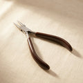 Ergonomic round nose pliers for jewellery making, 5.5 inch stainless steel with PVC grips