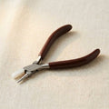 Ergonomic steel round and flat nose jewellery pliers, 5.5 inch, with PVC grips