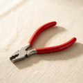 Fold over leather and suede crimping pliers with smooth 9mm jaws for jewellery making