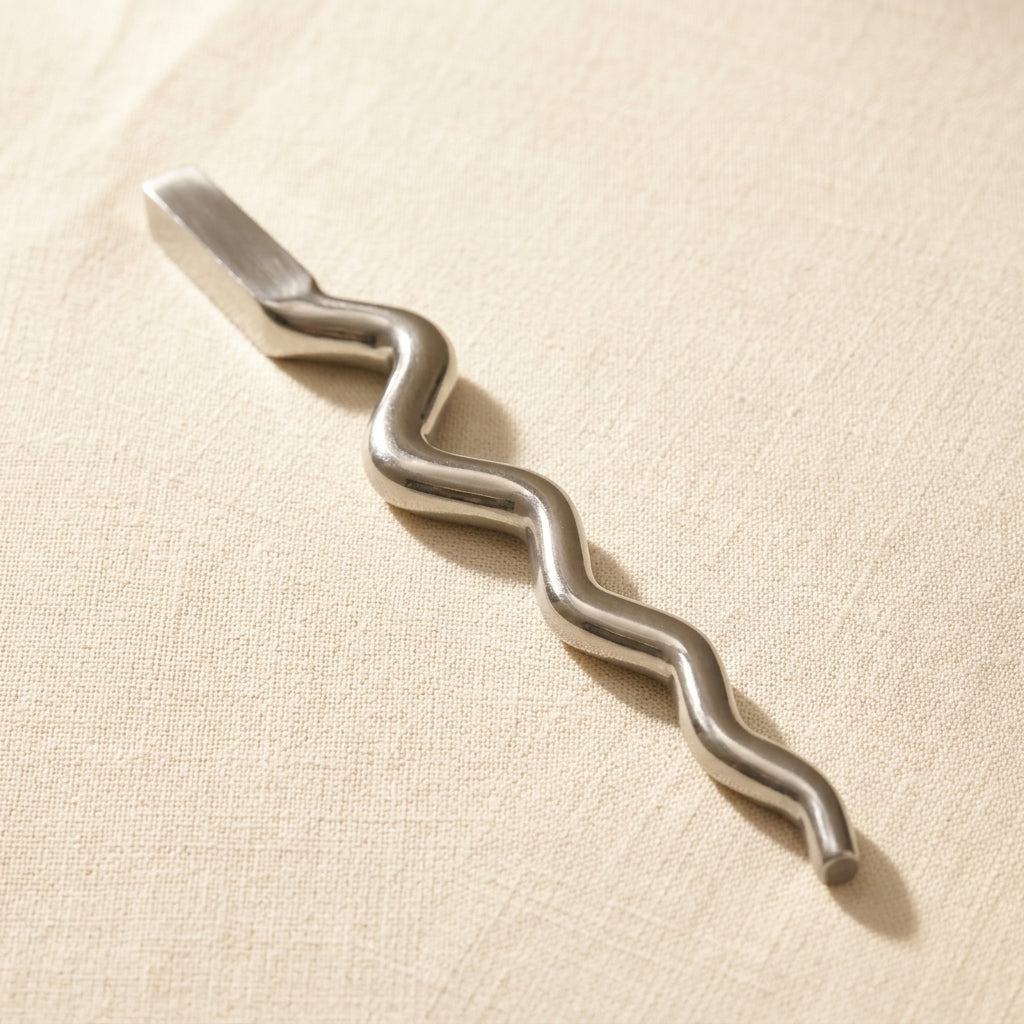 Large 16-inch hardened steel forming stake for jewellery making, highly polished finish