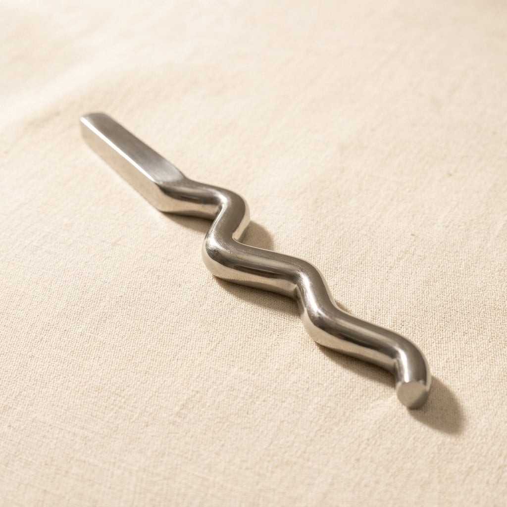 Highly polished chrome forming stake for jewellery making, 9-inch small size