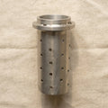 XX-Large stainless steel casting flask for jewellery vacuum casting, 5x8 inches.
